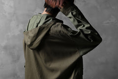 画像をギャラリービューアに読み込む, CHANGES VINTAGE REMAKE MILITARY HOODIE SHIRT-PARKA (KHAKI #C)