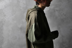 画像をギャラリービューアに読み込む, CHANGES VINTAGE REMAKE MILITARY HOODIE SHIRT-PARKA (KHAKI #C)