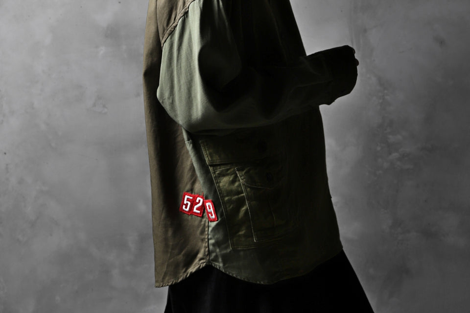 画像をギャラリービューアに読み込む, CHANGES VINTAGE REMAKE MILITARY HOODIE SHIRT-PARKA (KHAKI #C)