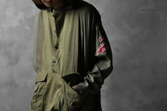 画像をギャラリービューアに読み込む, CHANGES VINTAGE REMAKE MILITARY HOODIE SHIRT-PARKA (KHAKI #C)