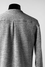 画像をギャラリービューアに読み込む, ierib MINIMAL SHIRT / COMPRESSED PILE KNIT (GREY)