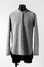 画像をギャラリービューアに読み込む, ierib MINIMAL SHIRT / COMPRESSED PILE KNIT (GREY)
