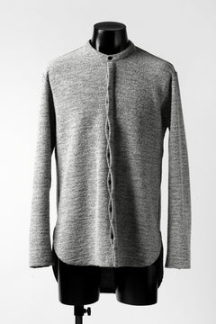 画像をギャラリービューアに読み込む, ierib MINIMAL SHIRT / COMPRESSED PILE KNIT (GREY)