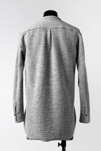 画像をギャラリービューアに読み込む, ierib MINIMAL SHIRT / COMPRESSED PILE KNIT (GREY)