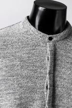画像をギャラリービューアに読み込む, ierib MINIMAL SHIRT / COMPRESSED PILE KNIT (GREY)