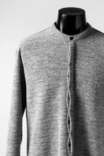 画像をギャラリービューアに読み込む, ierib MINIMAL SHIRT / COMPRESSED PILE KNIT (GREY)