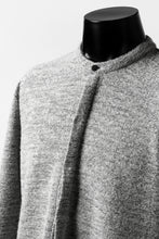 画像をギャラリービューアに読み込む, ierib MINIMAL SHIRT / COMPRESSED PILE KNIT (GREY)