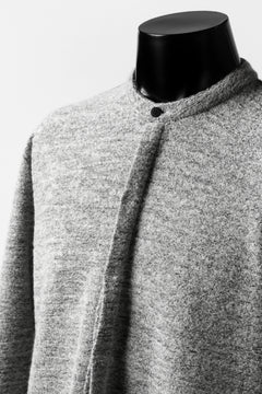 画像をギャラリービューアに読み込む, ierib MINIMAL SHIRT / COMPRESSED PILE KNIT (GREY)