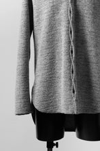 画像をギャラリービューアに読み込む, ierib MINIMAL SHIRT / COMPRESSED PILE KNIT (GREY)