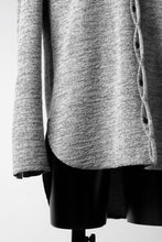 画像をギャラリービューアに読み込む, ierib MINIMAL SHIRT / COMPRESSED PILE KNIT (GREY)