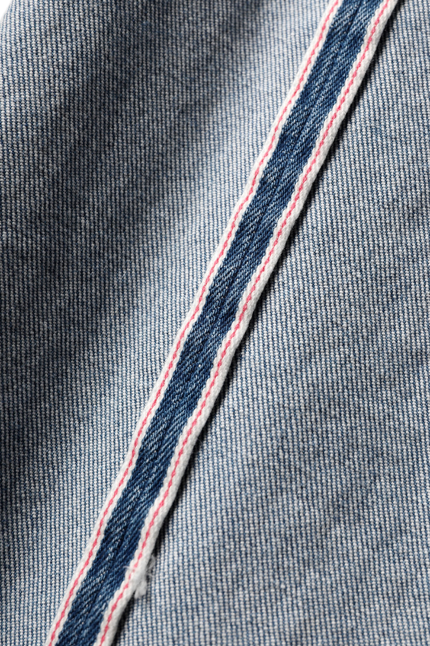 Load image into Gallery viewer, FACETASM CROPPED PRINT DENIM PANTS (INDIGO)