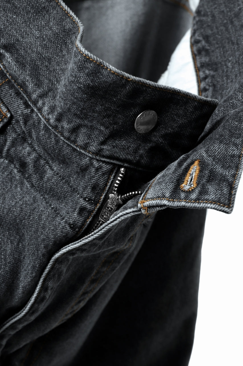 画像をギャラリービューアに読み込む, FACETASM SUPER BIG DENIM PANTS (BLACK)