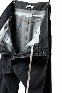 画像をギャラリービューアに読み込む, FACETASM SUPER BIG DENIM PANTS (BLACK)