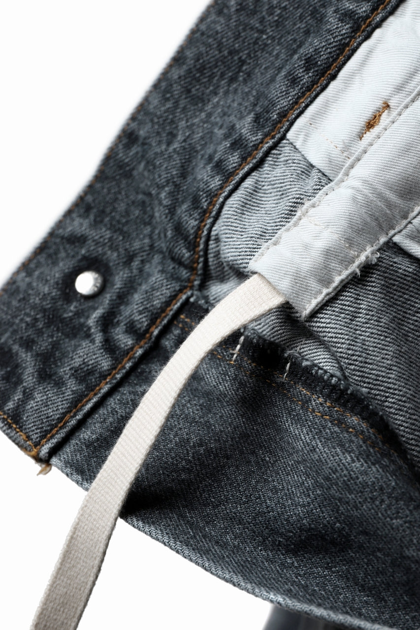 画像をギャラリービューアに読み込む, FACETASM SUPER BIG DENIM PANTS (BLACK)