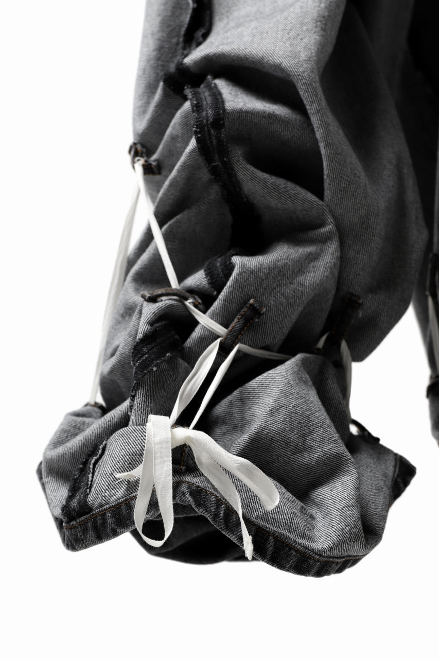 画像をギャラリービューアに読み込む, FACETASM SUPER BIG DENIM PANTS (BLACK)