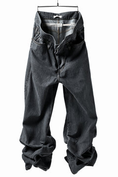 画像をギャラリービューアに読み込む, FACETASM SUPER BIG DENIM PANTS (BLACK)
