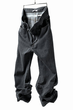 画像をギャラリービューアに読み込む, FACETASM SUPER BIG DENIM PANTS (BLACK)