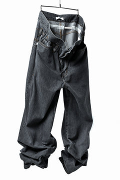 画像をギャラリービューアに読み込む, FACETASM SUPER BIG DENIM PANTS (BLACK)