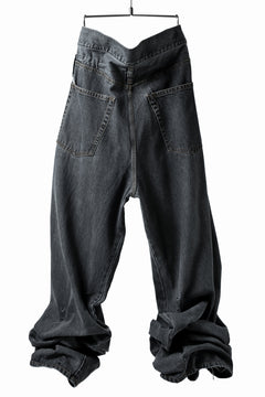 画像をギャラリービューアに読み込む, FACETASM SUPER BIG DENIM PANTS (BLACK)