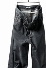 画像をギャラリービューアに読み込む, FACETASM SUPER BIG DENIM PANTS (BLACK)