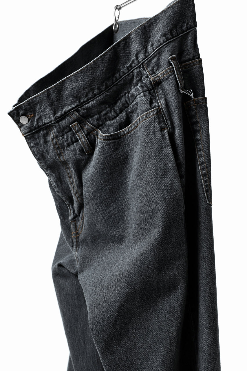 画像をギャラリービューアに読み込む, FACETASM SUPER BIG DENIM PANTS (BLACK)