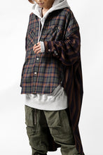 画像をギャラリービューアに読み込む, FACETASM HIGH-LOW ZIPPER SHIRT COAT (BROWN)