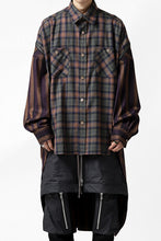 画像をギャラリービューアに読み込む, FACETASM HIGH-LOW ZIPPER SHIRT COAT (BROWN)