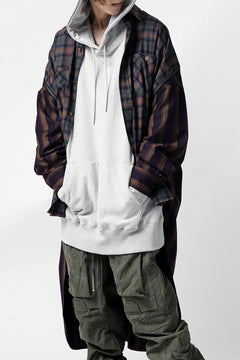 画像をギャラリービューアに読み込む, FACETASM HIGH-LOW ZIPPER SHIRT COAT (BROWN)