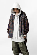 画像をギャラリービューアに読み込む, FACETASM HIGH-LOW ZIPPER SHIRT COAT (BROWN)