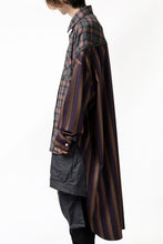 画像をギャラリービューアに読み込む, FACETASM HIGH-LOW ZIPPER SHIRT COAT (BROWN)