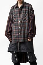 画像をギャラリービューアに読み込む, FACETASM HIGH-LOW ZIPPER SHIRT COAT (BROWN)