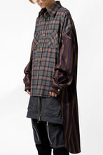 画像をギャラリービューアに読み込む, FACETASM HIGH-LOW ZIPPER SHIRT COAT (BROWN)