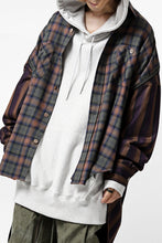 画像をギャラリービューアに読み込む, FACETASM HIGH-LOW ZIPPER SHIRT COAT (BROWN)