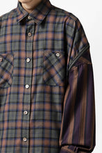 画像をギャラリービューアに読み込む, FACETASM HIGH-LOW ZIPPER SHIRT COAT (BROWN)