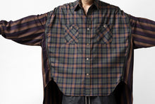 画像をギャラリービューアに読み込む, FACETASM HIGH-LOW ZIPPER SHIRT COAT (BROWN)