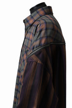画像をギャラリービューアに読み込む, FACETASM HIGH-LOW ZIPPER SHIRT COAT (BROWN)