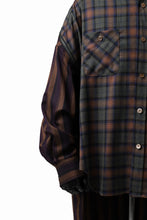 画像をギャラリービューアに読み込む, FACETASM HIGH-LOW ZIPPER SHIRT COAT (BROWN)