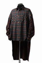 画像をギャラリービューアに読み込む, FACETASM HIGH-LOW ZIPPER SHIRT COAT (BROWN)