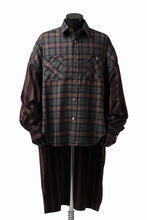 画像をギャラリービューアに読み込む, FACETASM HIGH-LOW ZIPPER SHIRT COAT (BROWN)