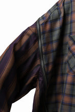画像をギャラリービューアに読み込む, FACETASM HIGH-LOW ZIPPER SHIRT COAT (BROWN)