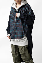 画像をギャラリービューアに読み込む, FACETASM HIGH-LOW ZIPPER SHIRT COAT (NAVY)