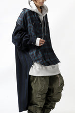 画像をギャラリービューアに読み込む, FACETASM HIGH-LOW ZIPPER SHIRT COAT (NAVY)