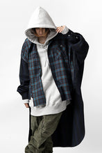 画像をギャラリービューアに読み込む, FACETASM HIGH-LOW ZIPPER SHIRT COAT (NAVY)