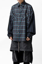 画像をギャラリービューアに読み込む, FACETASM HIGH-LOW ZIPPER SHIRT COAT (NAVY)