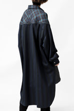画像をギャラリービューアに読み込む, FACETASM HIGH-LOW ZIPPER SHIRT COAT (NAVY)