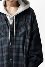 画像をギャラリービューアに読み込む, FACETASM HIGH-LOW ZIPPER SHIRT COAT (NAVY)