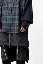 画像をギャラリービューアに読み込む, FACETASM HIGH-LOW ZIPPER SHIRT COAT (NAVY)