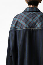 画像をギャラリービューアに読み込む, FACETASM HIGH-LOW ZIPPER SHIRT COAT (NAVY)