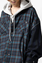 画像をギャラリービューアに読み込む, FACETASM HIGH-LOW ZIPPER SHIRT COAT (NAVY)