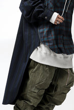 画像をギャラリービューアに読み込む, FACETASM HIGH-LOW ZIPPER SHIRT COAT (NAVY)